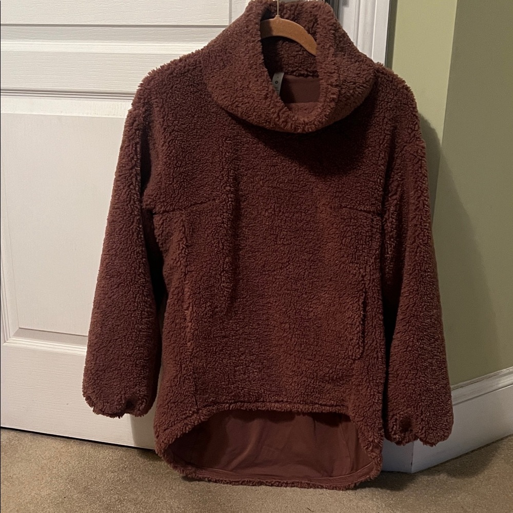 lululemon athletica Brown Cowl Neck Sweater